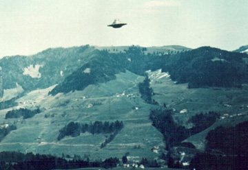 UFO
                        Over Bach, Switzerland by Eduard Meier